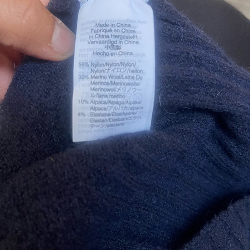 Madewell Black Ribbed Turtleneck Sweater - Picture 3 of 3